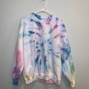CUSTOM Tie Dye soft crew neck